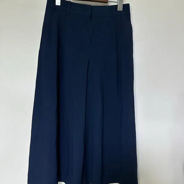 [BUNJANG] Basic Navy Wide Pants / 기본 네이비 와이드 팬츠