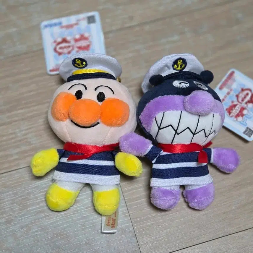 [BUNJANG] Anpanman Bacterian Marine Look Keyring Plush / 호빵맨 앙팡맨 세균맨 키링 인형 마린복