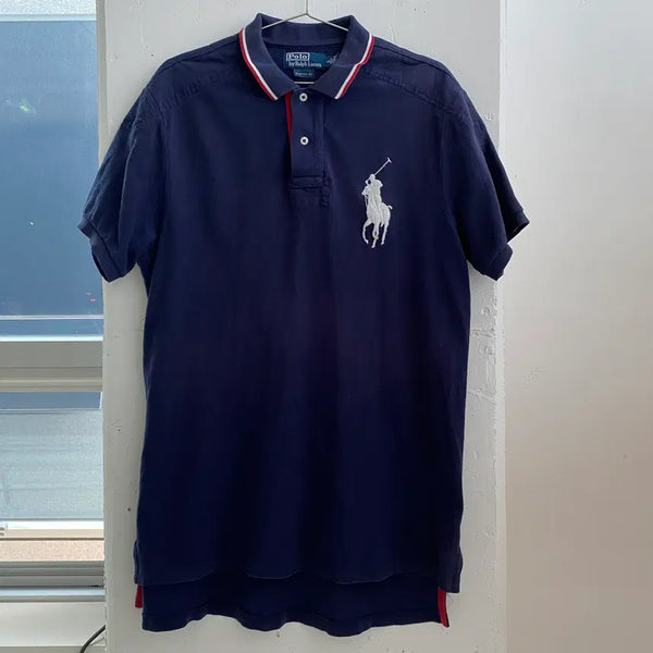 [BUNJANG] Polo Ralph Lauren Big Pony PK Short Sleeve Polo T-Shirt Navy / (L) 폴로 랄프로렌 빅포니 PK 반팔 카라티 네이비