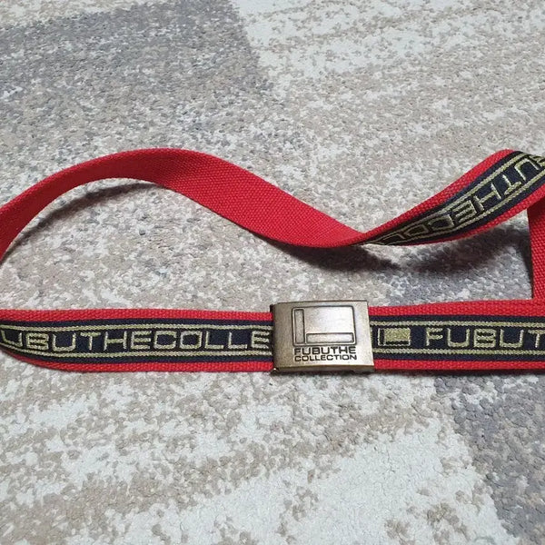 [BUNJANG] FUBU The Collection (JeilMojoq) 2008 Lettering Web Belt / [빈티지/Y2K] 08년식 제일모직 정품 FUBU(푸부) 레터링 웹 벨트