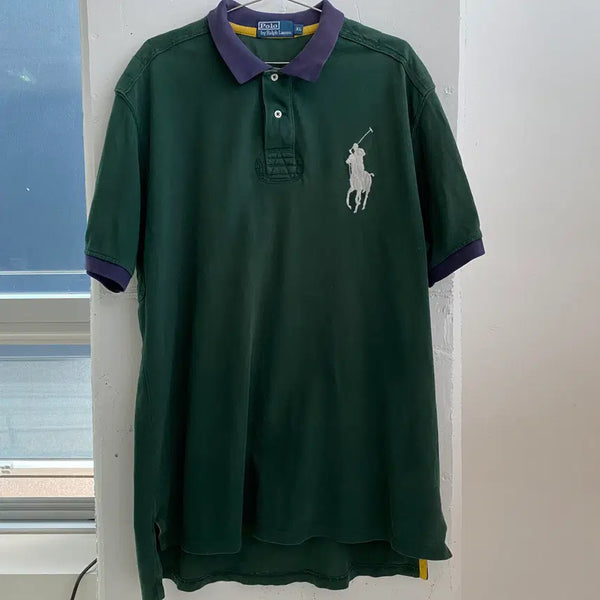 [BUNJANG] Polo Ralph Lauren Big Pony PK Short Sleeve Polo Shirt Green XL / (XL) 폴로 랄프로렌 빅포니 PK 반팔 카라티 그린