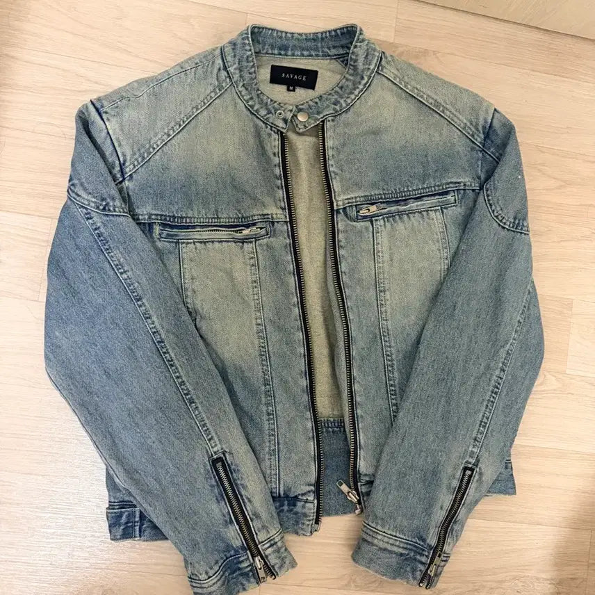 [BUNJANG] Savage Racing Denim Jacket / 세비지 레이싱 데님 자켓