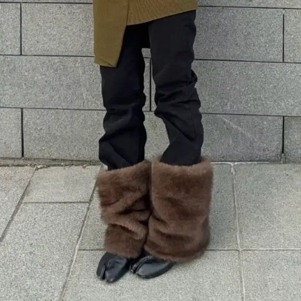 [BUNJANG] LCDCTM Fur Leg Warmers / 엘씨디씨티엠 퍼 레그워머