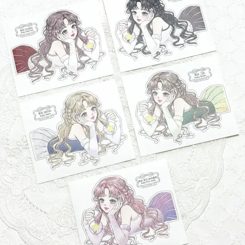[BUNJANG] Ocheon-sa Ruby Sticker Set (2 Sets) / 오천사) 루비