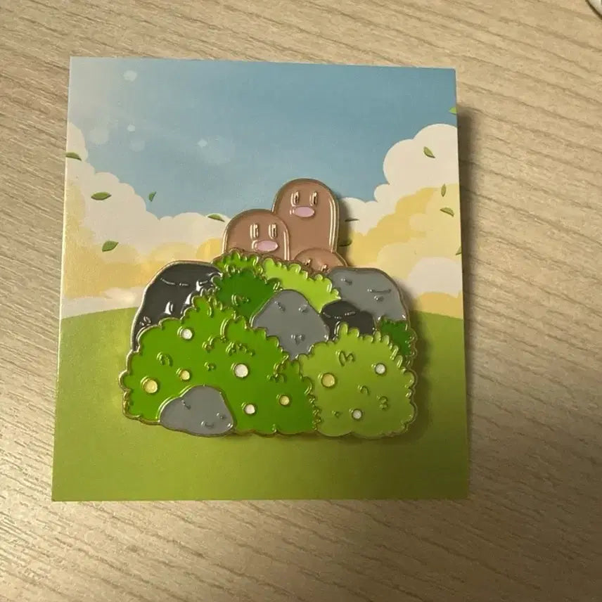 [BUNJANG] Pokemon Diglett Pin Badge / 포켓몬스터 디그다 핀뱃지