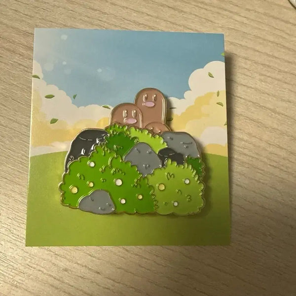 [BUNJANG] Pokemon Diglett Pin Badge / 포켓몬스터 디그다 핀뱃지