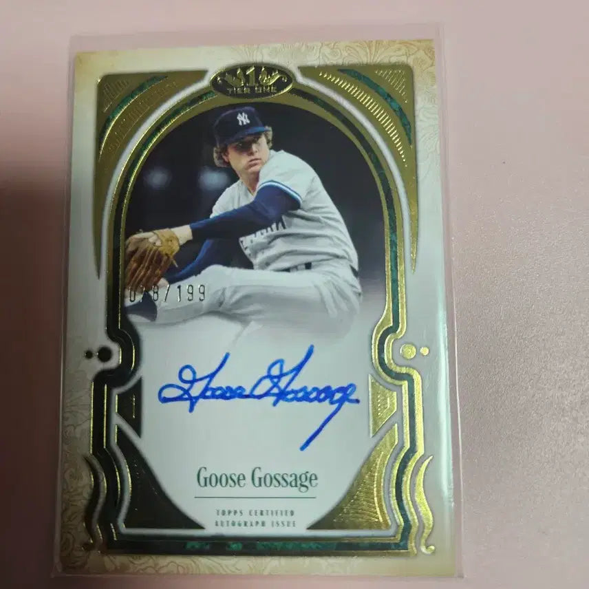 [BUNJANG] Yankees Goose Gossage 2026 Topps Tier One Auto Card / 양키스 HOF)구스 고시지 2026 탑스 Tier One 오토 카드