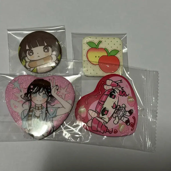 [BUNJANG] Stationery Author Pin Badge Bundle Set / 문구작가 캔뱃지 일괄 판매