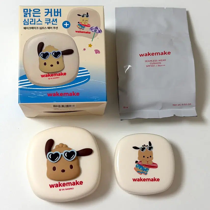 [BUNJANG] WakeMake Cushion Set (21NN) x Pochacco Sanrio / [세트] 웨이크메이크 쿠션 21NN 포차코 포챠코 산리오