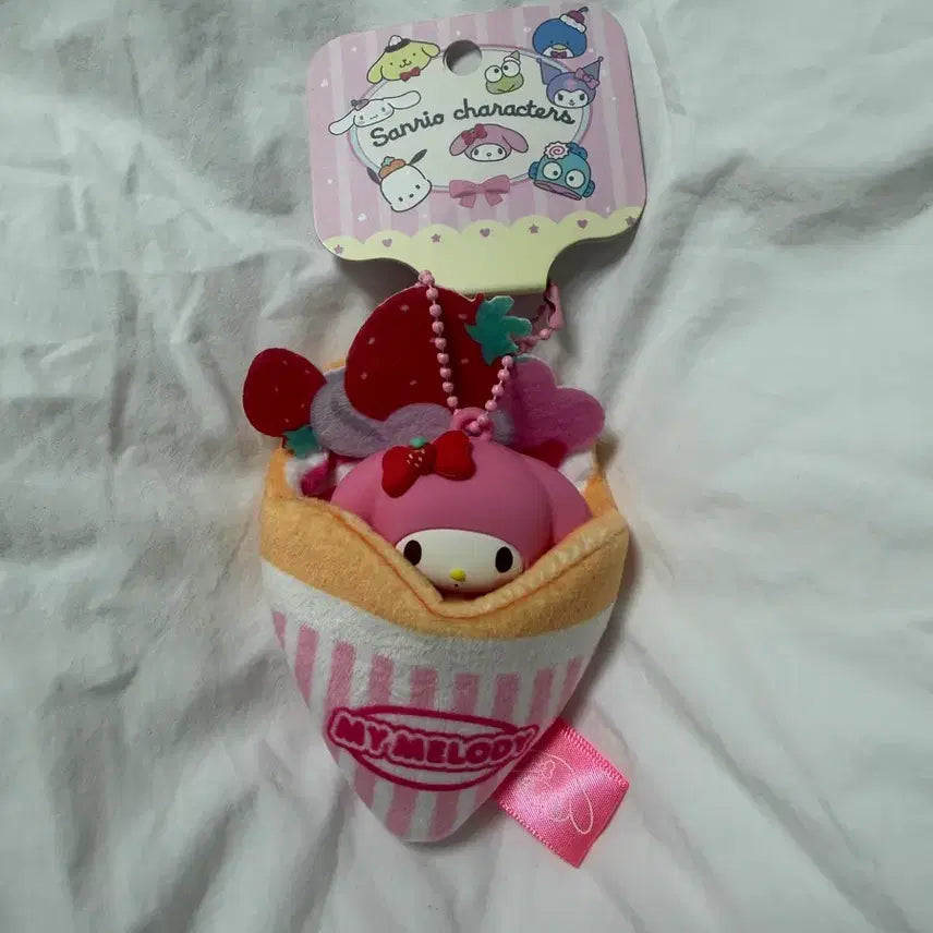 [BUNJANG] My Melody Crepe Keychain / 마이멜로디 크레페 키링