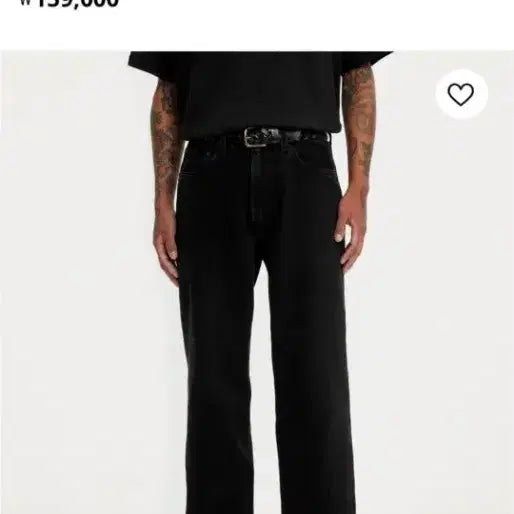 [BUNJANG] Levi's 568 Loose Straight Jeans Black / [30-32] 리바이스 568 루즈 스트레이트 진 블랙 (29037-0066)