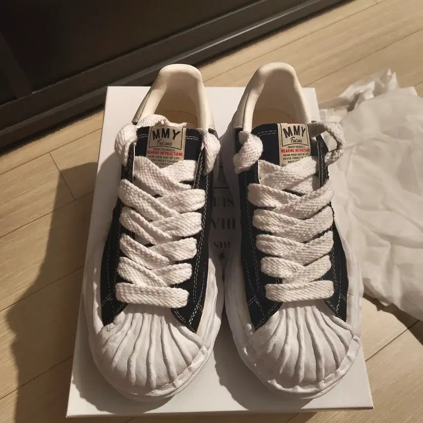 [BUNJANG] Mihara Yasuhiro MY-11 Sneaker Black White 39 / 미하라야스히로 블레이키 검흰 39