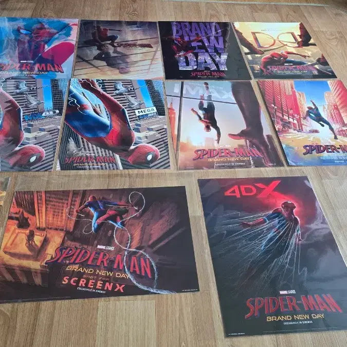 [BUNJANG] Spider-Man: No Way Home A3 Poster Bundle Set (12 Types) / 스파이더맨 브랜드 뉴 데이 A3 포스터 (imax,4dx,screenx,돌비,광음,메가&롯데MX4D,렌티큘러,PET,듀얼,3D렌티,시카) 전종 12종 일괄 판매 (서비스 TTT&핀