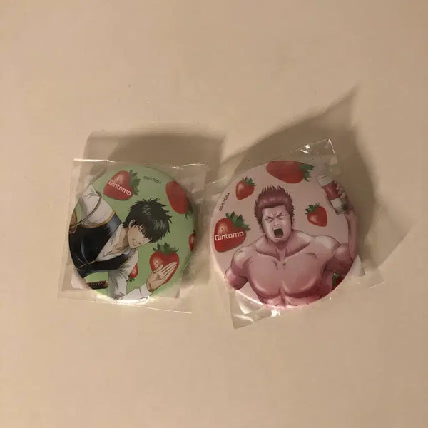 [BUNJANG] Gintama Ichiban Kuji Hijikata & Kondo Bundle Set Sealed Can Badges / 일괄)은혼 딸기쿠지 히지카타+곤도 캔뱃지 미개봉