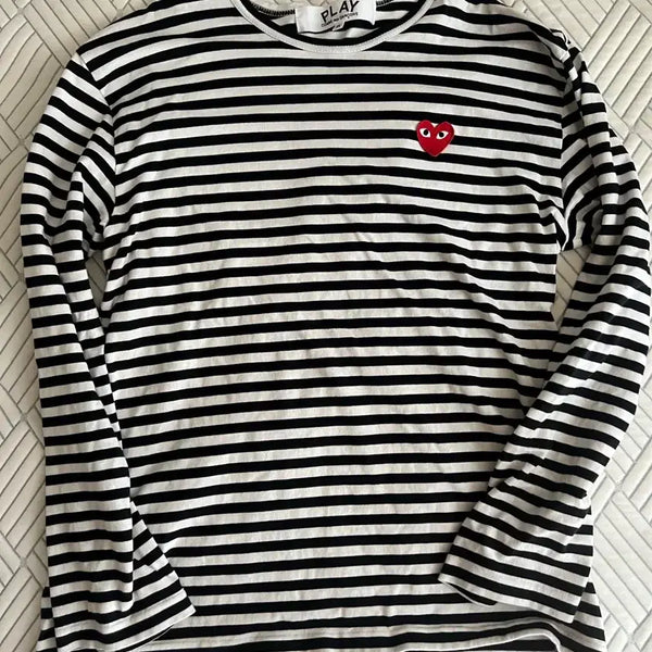 [BUNJANG] Comme des Garçons Striped Long Sleeve Shirt / 꼼데가르송 스트라이프 롱슬리브 (L, XL 선택)