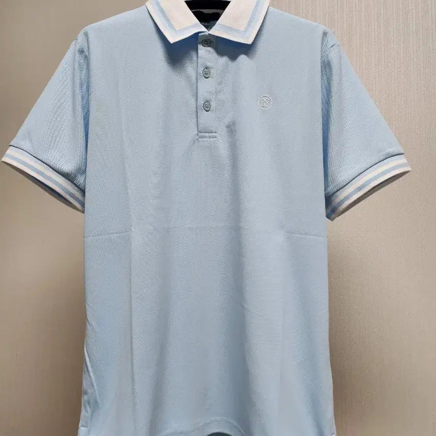 [BUNJANG] G/FORE Light Blue Short Sleeve Polo T-Shirt / 지포어 골프웨어 반팔 카라티 라이트블루 (새상품)