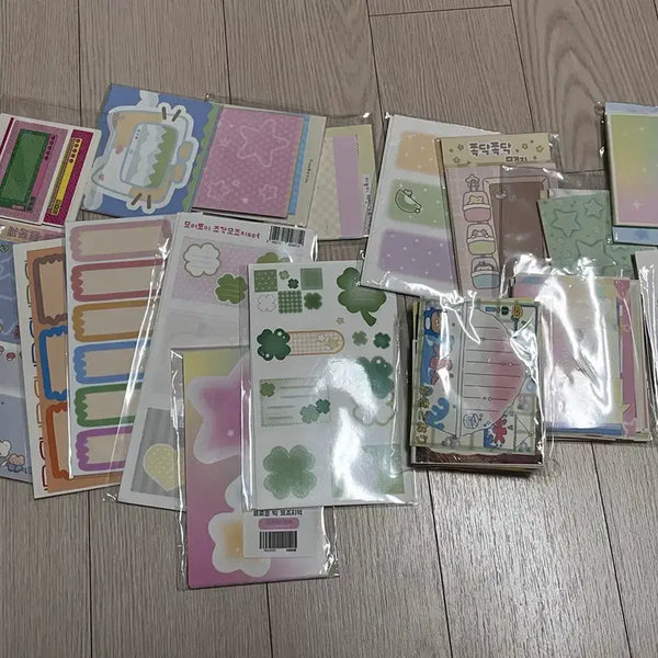 [BUNJANG] Assorted Washi Paper Stickers Bundle / 다꾸 모조지 스티커 일괄 처분