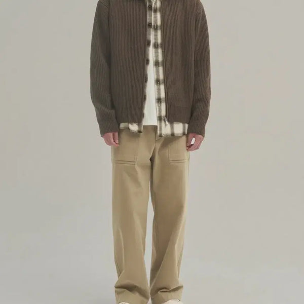 [BUNJANG] The Row Roy Full Zip Up Cardigan Brown Melange Size 3 / 인더로우 로이 풀집업 브라운멜란지 3사이즈
