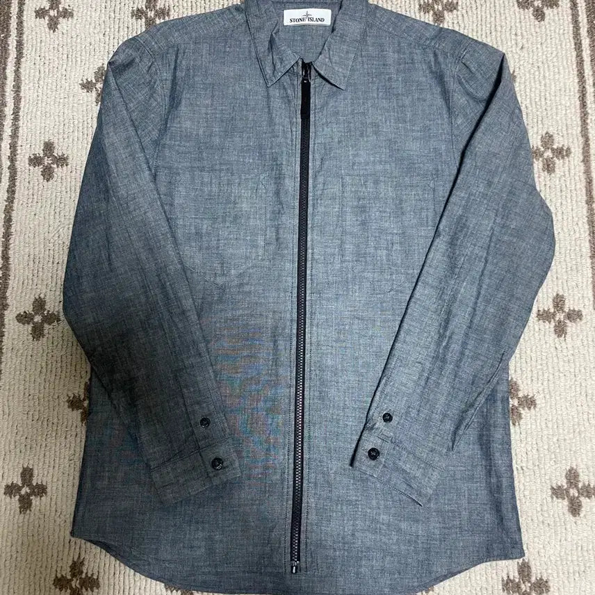 [BUNJANG] Stone Island Zip-Up Shirt / 스톤아일랜드 집업 셔츠