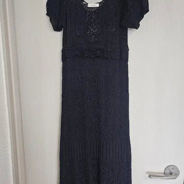 [BUNJANG] Black Knit Long Dress / 블랙 니트 롱 원피스