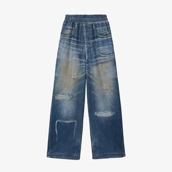 [BUNJANG] Andersson Bell DENIM & CARGO Trompe L'oeil Mesh Pants / 앤더슨벨 DENIM & CARGO TROMPE LOEIL MESH PANT