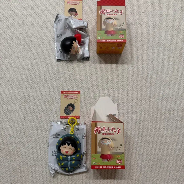 [BUNJANG] Chibi Maruko-chan Wind-up Figure Bundle Set / 2개 일괄, 새상품) 마루코 일상 태엽 피규어 / 마루코는아홉살 일상 피규어