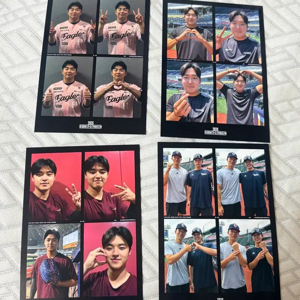 [BUNJANG] 2026 Pro Baseball Guidebook 4-Cut Photo Cards / 2026 프로야구 가이드북 야구 선수 네컷 사진 특전 양도 문현빈 김민석 최민석 손성빈 성영탁 구창모