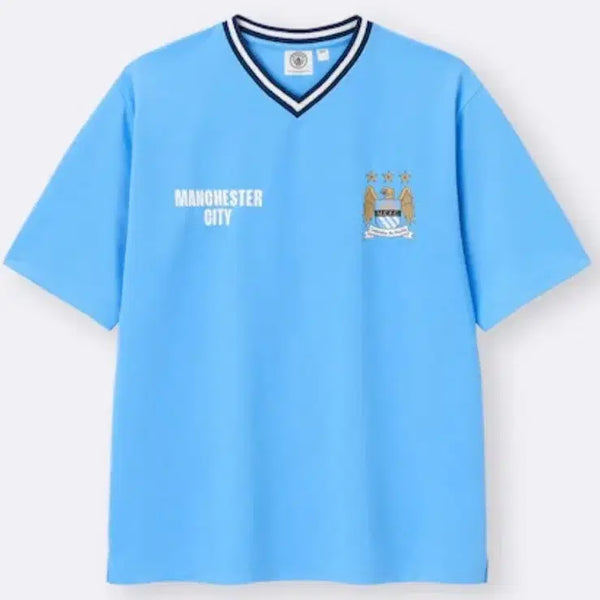 [BUNJANG] Manchester City x GU Collaboration Performance T-Shirt / 맨체스터 시티 축구클럽 일본매장 정품 GU 콜라보 반팔 티셔츠 헬스 기능성 운동 져지 맨유