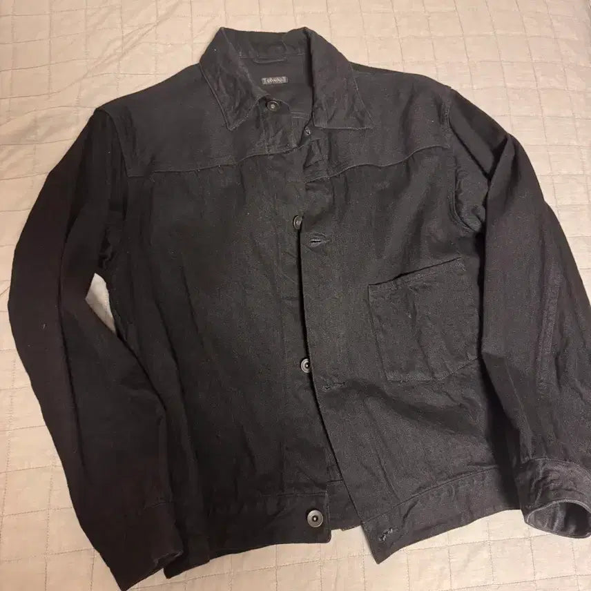 [BUNJANG] Comoli Denim Trucker Jacket Black / [1] 코모리 데님 트러커 자켓 블랙
