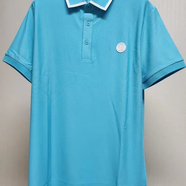 [BUNJANG] G/FORE Blue Short Sleeve Polo Shirt / 지포어 골프웨어 블루 반팔 카라티 (새상품)