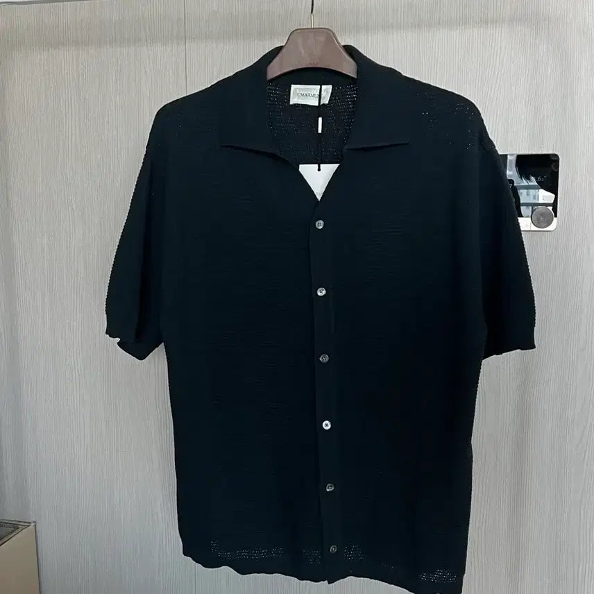 [BUNJANG] Umamung Crochet Short-Sleeve Shirt (M) / 우마뭉 크로셰 반팔 셔츠 M 새상품