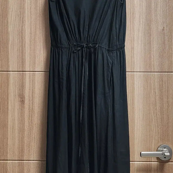 [BUNJANG] Vince Linen Blend Midi Dress Black Size M / VINCE 빈스 린넨 원피스 / 블랙 M / 수입브랜드 타임 한섬 마인 르베이지 미샤