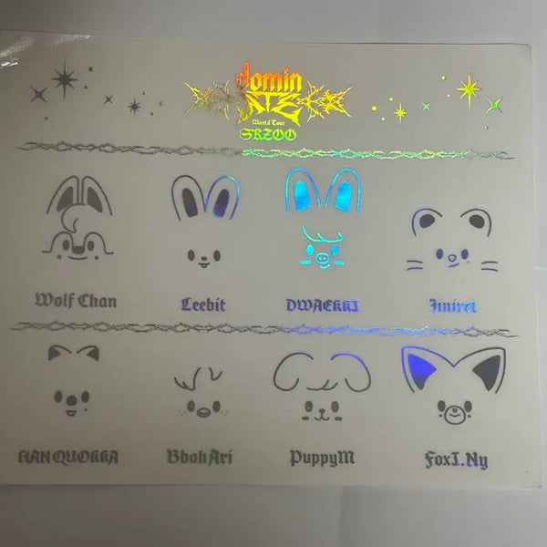 [BUNJANG] Stray Kids DOMINATE Lightstick Sticker / 스트레이키즈 도미네이트 응원봉 스티커