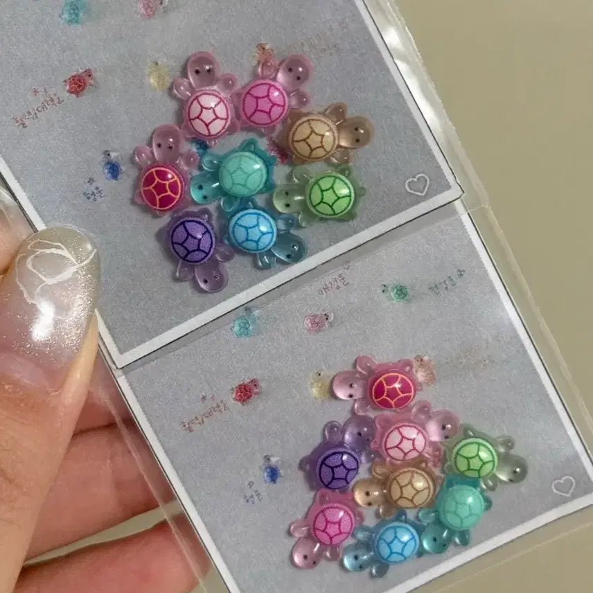[BUNJANG] Lucky Turtle Charms Set (8 Pieces) / 행운 미니 거북이 파츠 8ea