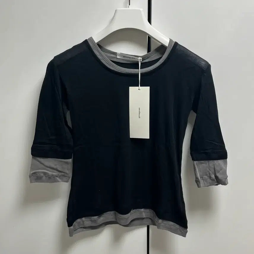 [BUNJANG] Gimaguas Gemma Layered T-Shirt - Black (S) / (새상품)[S] 기마구아스 Gemma 레이어드 티셔츠/블랙