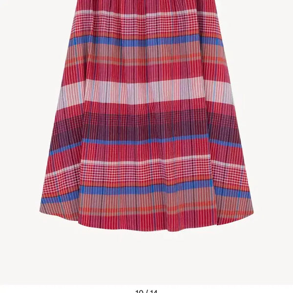 [BUNJANG] Mondal Solay Skirt Red Check (M) / 문달 솔레이 스커트 레드 체크,M