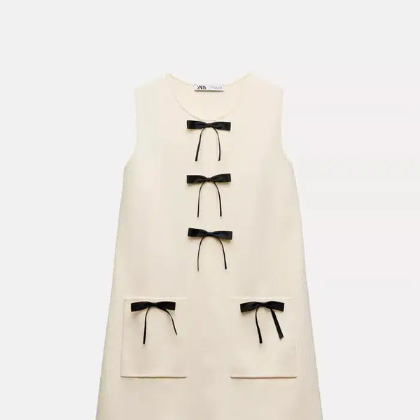 [BUNJANG] Zara Ribbon Knit Mini Dress / (Zara)자라 리본 니트 미니 원피스 S