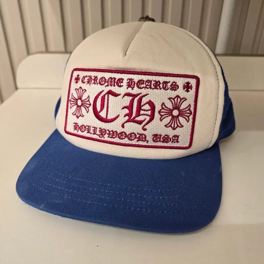 [BUNJANG] Chrome Hearts Cap White Blue / [정품] 크롬하츠 볼캡 화이트 블루