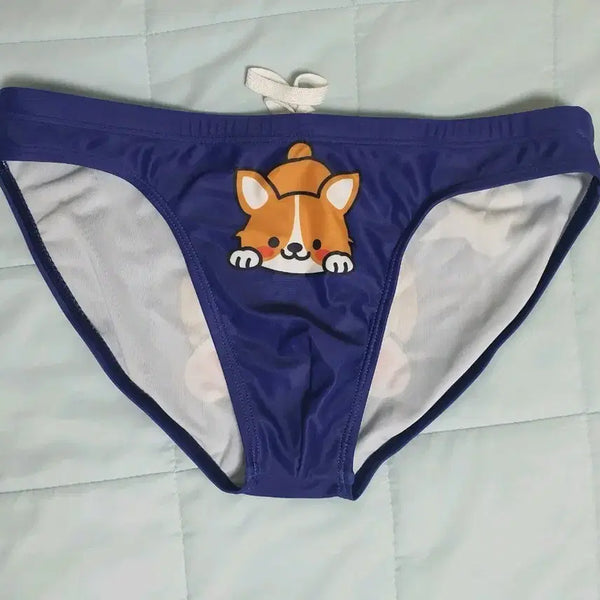[BUNJANG] Blue Triangle Swimsuit / 삼각수영복 파란색