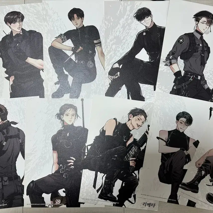 [BUNJANG] Ya Hwa Cheop Jinx Limurun 9-Piece Calendar Split Set Bundle / 흑묘력 달력 9장 분철 일괄 야화첩 리미런 징크스 등