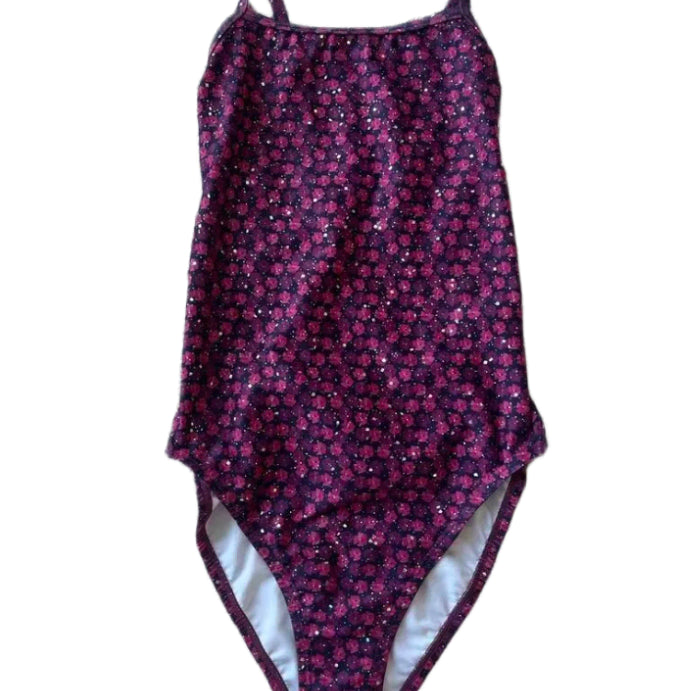 [BUNJANG] Lemango Floral Tie-Back One-Piece Swimsuit / 꽃무늬 타이백 수영복 착샷o