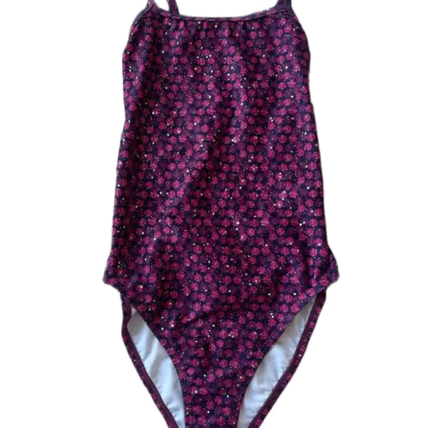 [BUNJANG] Lemango Floral Tie-Back One-Piece Swimsuit / 꽃무늬 타이백 수영복 착샷o