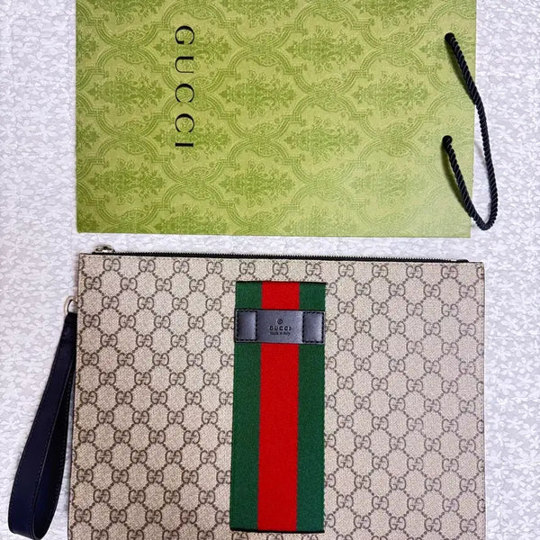 [BUNJANG] Gucci GG Supreme Clutch / [새상품급] 구찌 GG 수프림 클러치