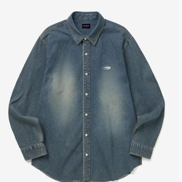[BUNJANG] WECANDERS Racing Denim Shirt / 위캔더스 레이싱 데님셔츠