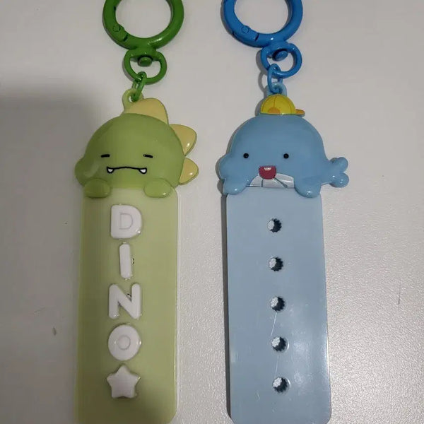 [BUNJANG] PixelToy ZamTtl Dinosaur Initial Keychain Bundle Set / 픽셀리 잠뜰 공룡 이니셜 키링 일괄