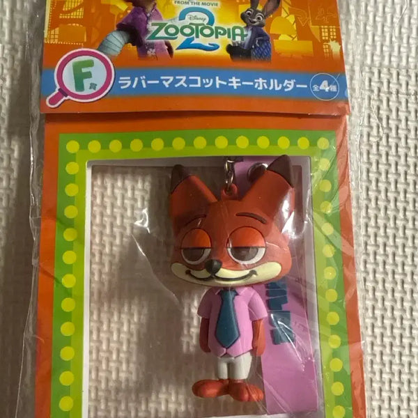 [BUNJANG] Happy Kuji Zootopia 2 Nick Wilde Rubber Mascot Keyring (Sealed) / 해피쿠지 주토피아2 러버 마스코트 키링 닉 와일드 미개봉 판매