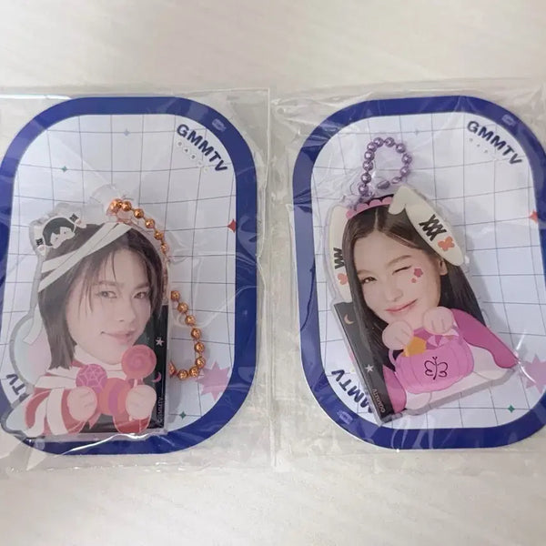 [BUNJANG] GMMTV Emibonnie Halloween Magnet Keychain Set / gmm gmmtv 찌엠 에미보니 emibonnie 할로윈 자석 키링 세트