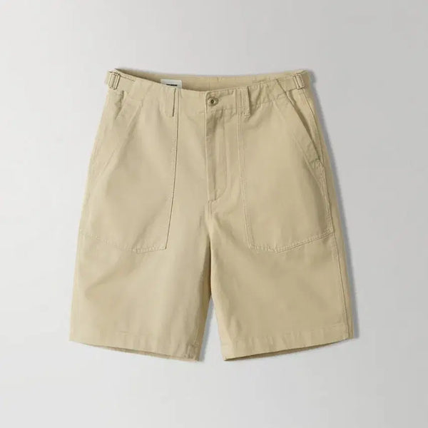 [BUNJANG] INTHERAW Fatigue Half Pants Khaki Beige Size 1 / 인더로우 / 퍼티그 하프 팬츠 (카키 베이지, 1 size)