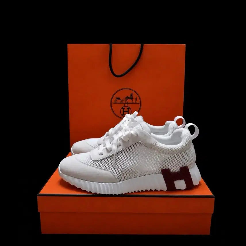 [BUNJANG] Hermès Bouncing Sneakers White Size 37 / 새상품급 에르메스 바운싱 스니커즈 화이트 37 사이즈