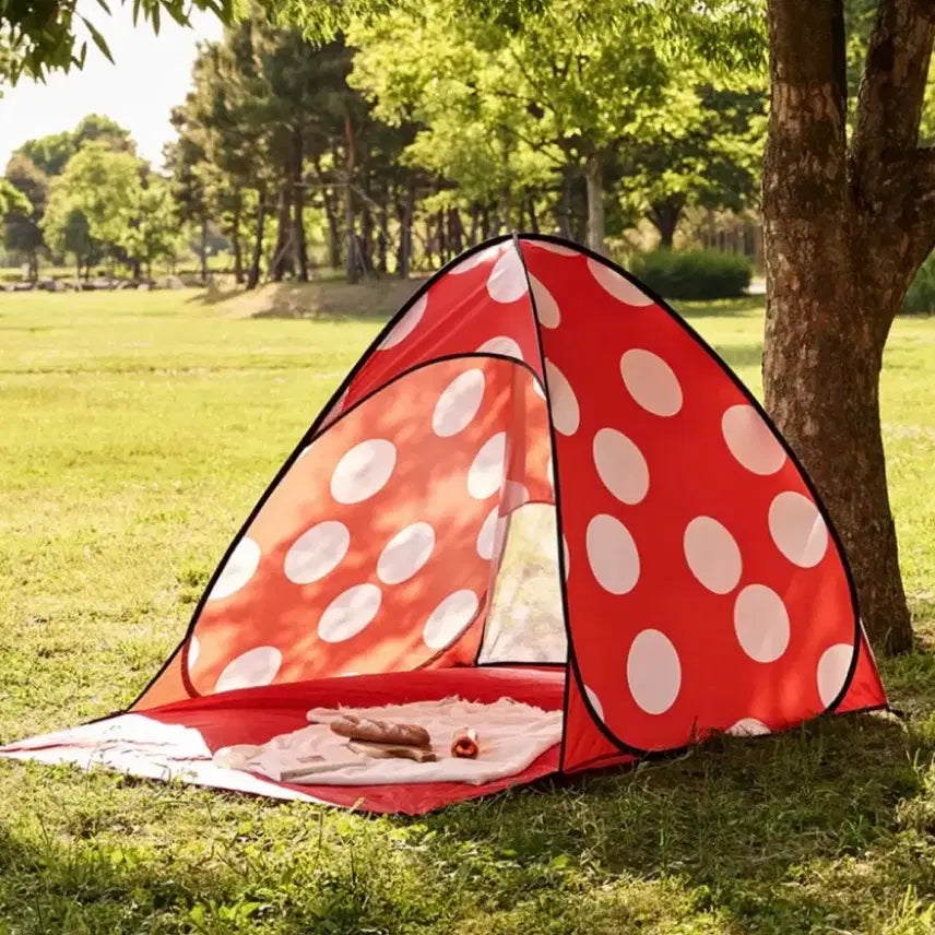 [BUNJANG] Amore Mall Mushroom Pop-up Sunshade Tent (Sealed) / [현물/미개봉] 아모레몰 버섯 팝업 그늘막 텐트